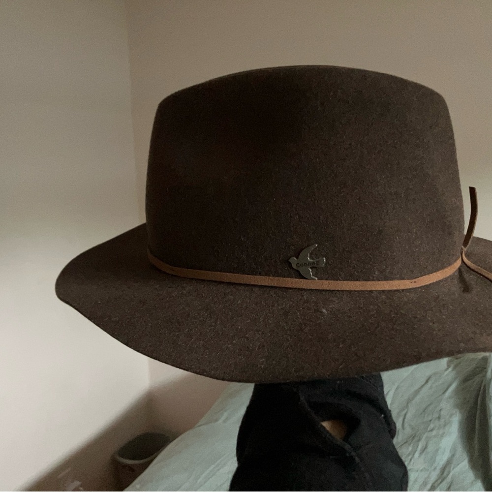 CONNOR Dark Brown Wool Hat - Picture 3 of 3